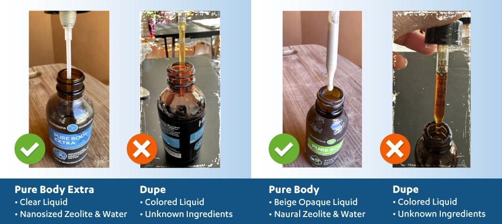 Mystery ingredients colored droppers