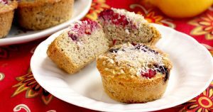 Read more about the article Flourless Lemon Berry Muffins