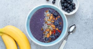 Read more about the article Blueberry Antioxidant Protein Smoothie Bowl